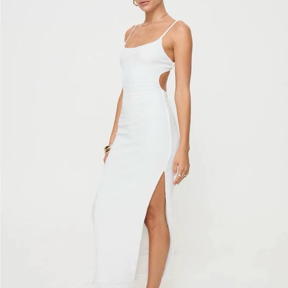 ELESTRIA MAXI DRESS, WHITE, PRINCESS POLLY - Picture 2 of 4